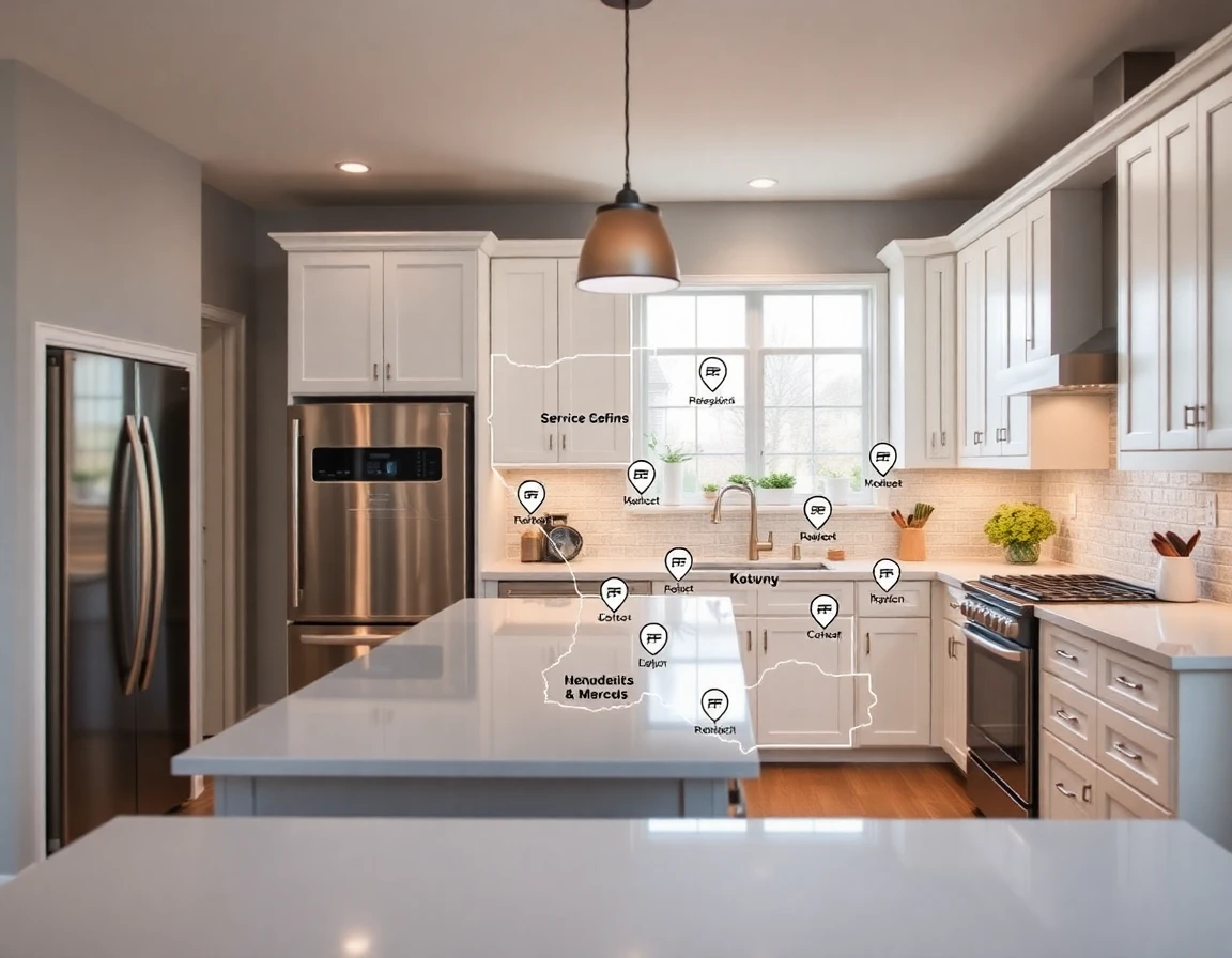 Kitchen Remodeling Service Areas Map